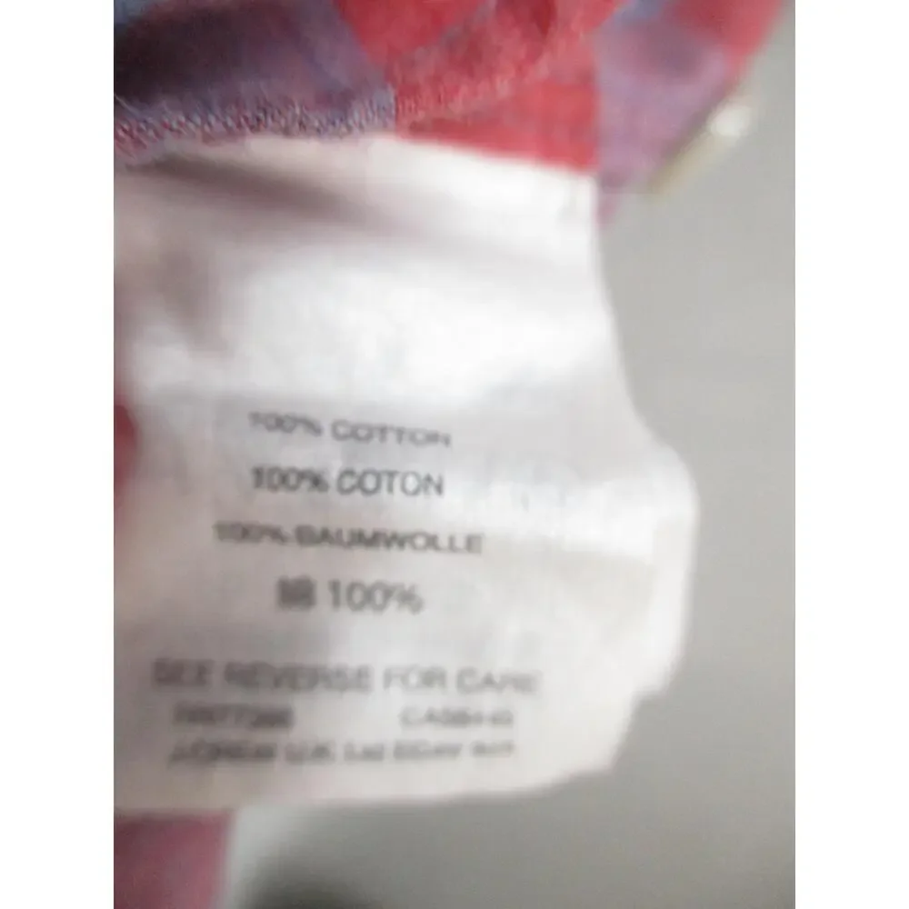 J.Crew Red Blue Plaid Casual Preppy Button Down Long‎ Sleeve Men Size L Slim